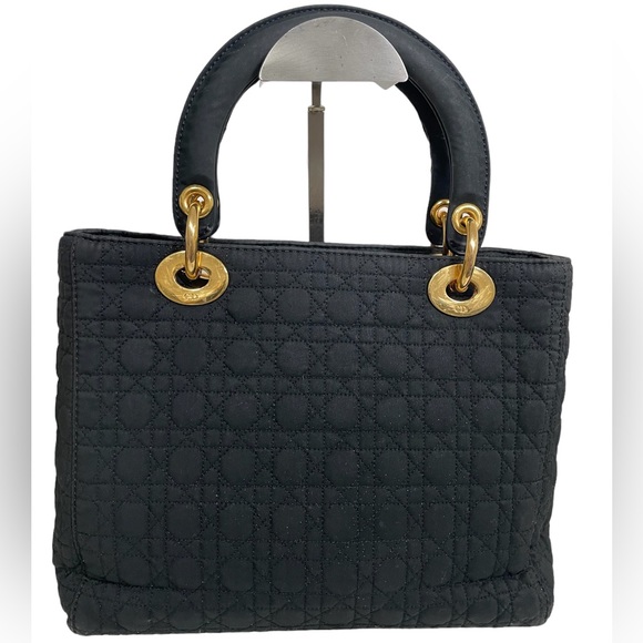 Lady Dior Cannage black nylon bag - Picture 3 of 14